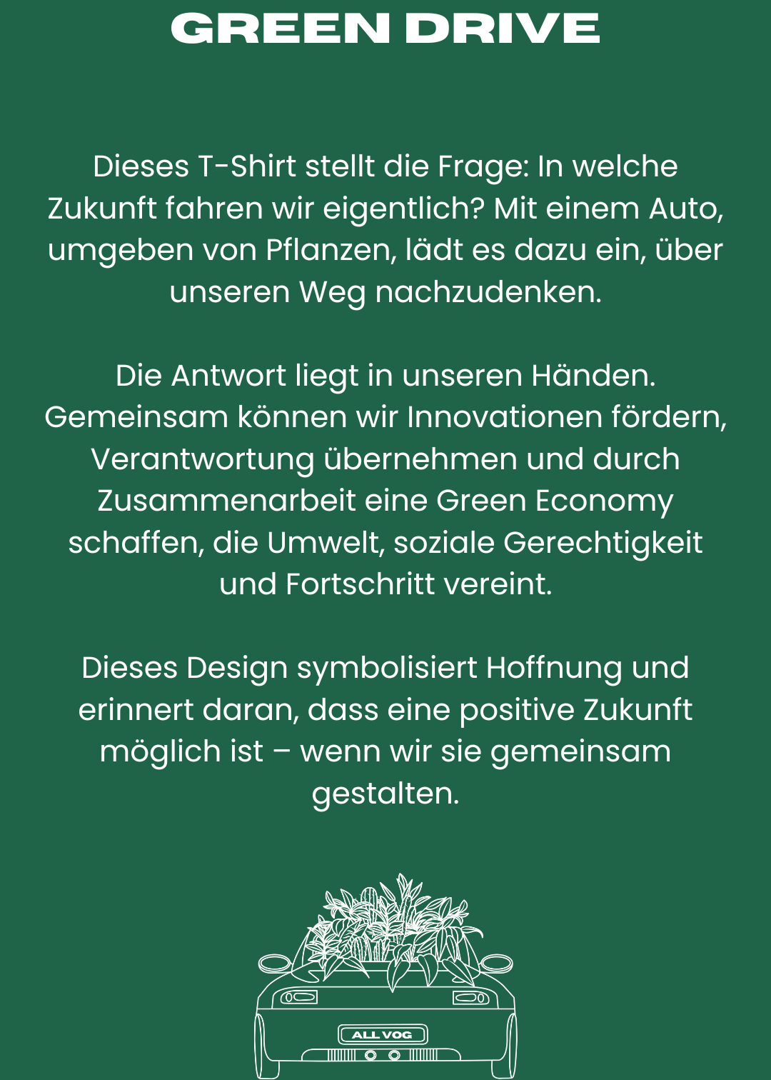GREEN CAR TEE
