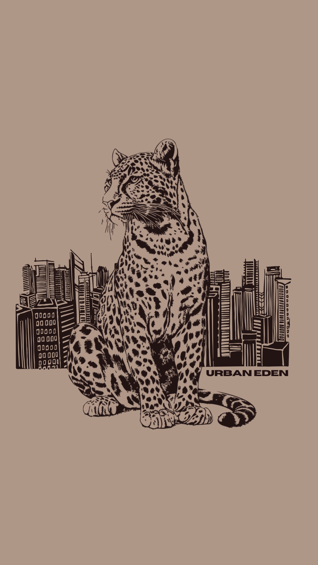 BROWN LEO CREWNECK