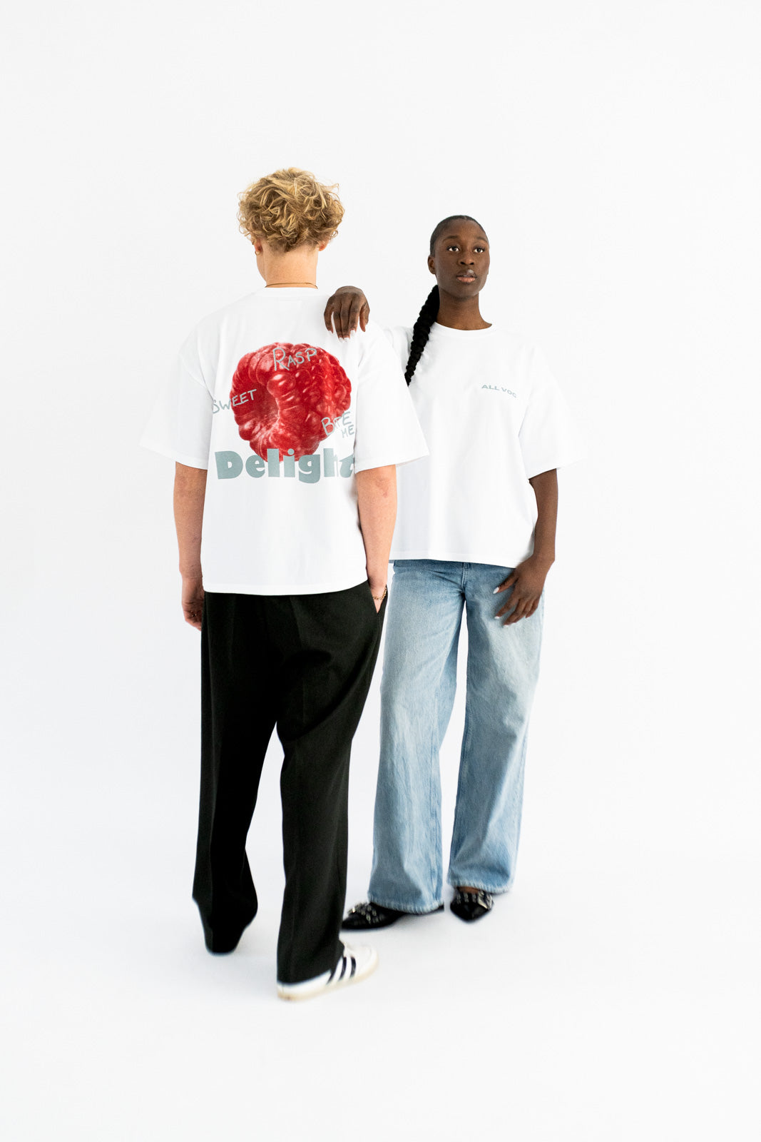 WHITE RASP TEE