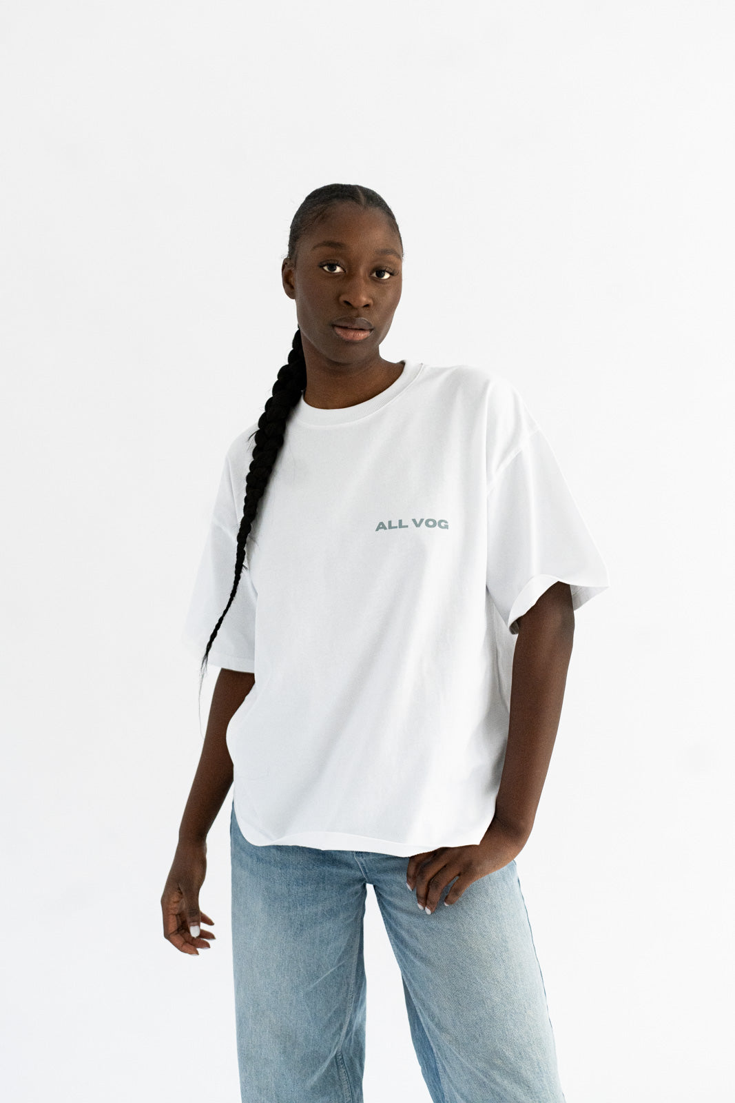 WHITE RASP TEE