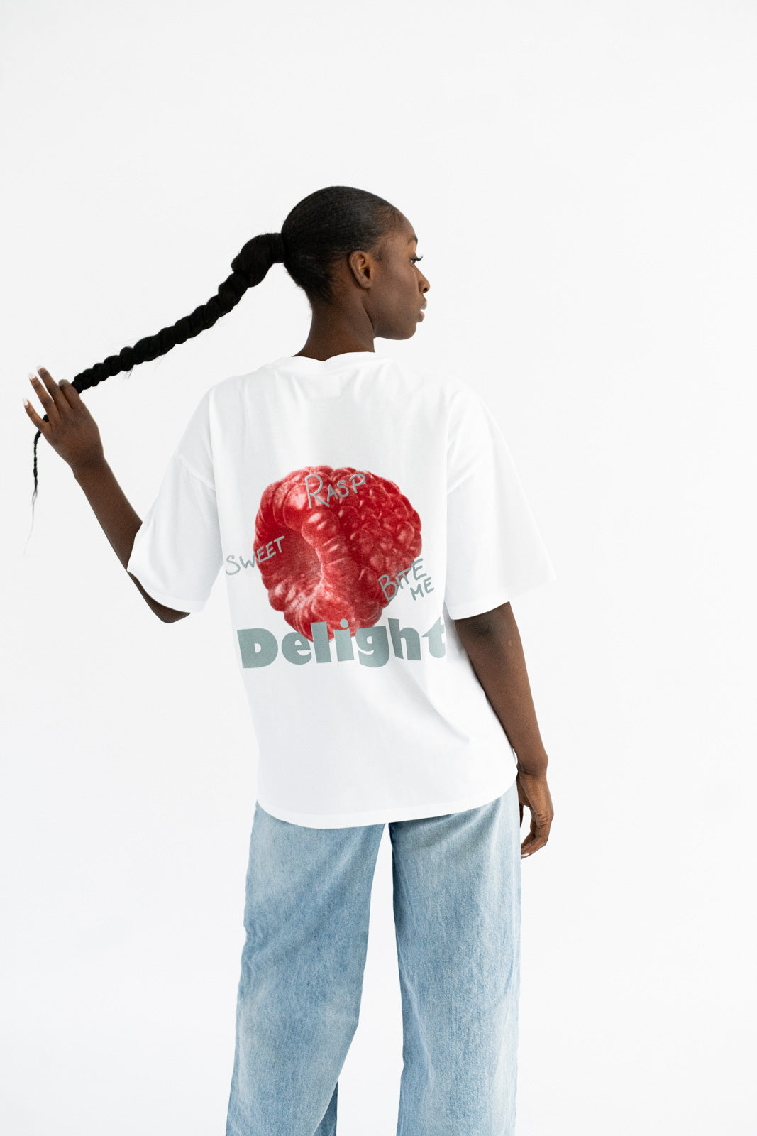 WHITE RASP TEE
