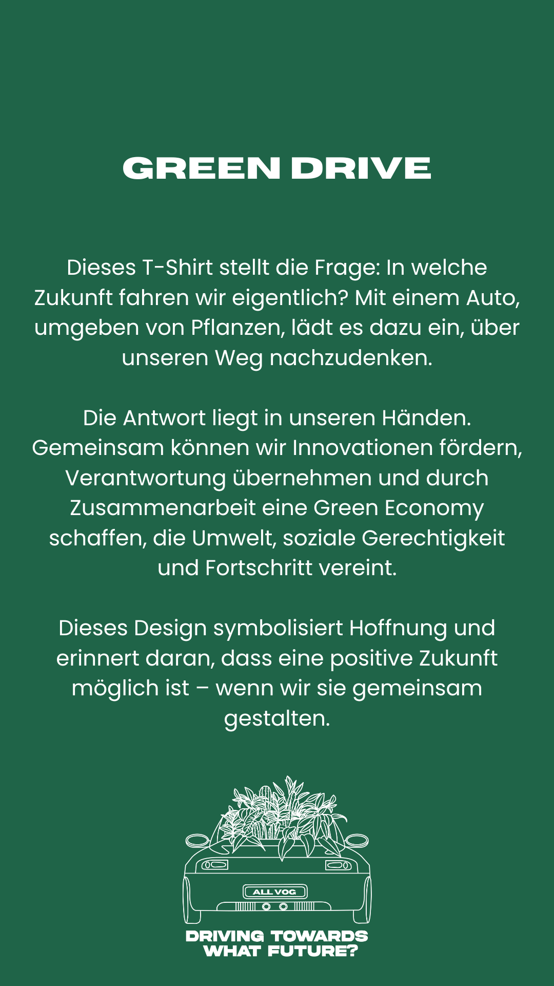 GREEN CAR TEE