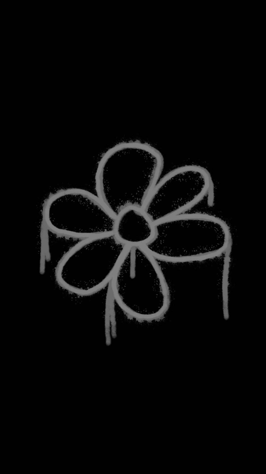 BLACK FLOWER ZIPPER